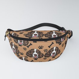 All over dog face pattern design. Fanny Pack