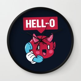 HELL-O Wall Clock