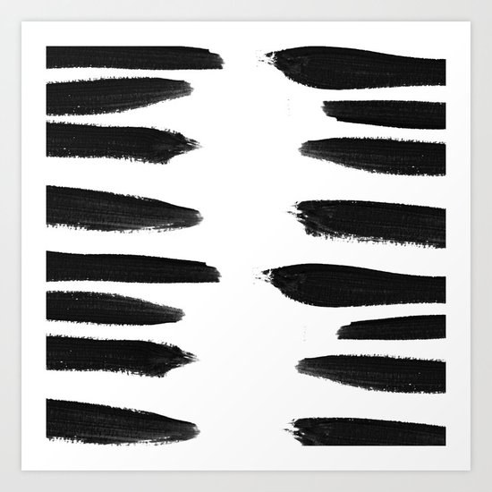 TUXEDO STROKE Art Print