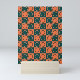 Bearberry Checkerboard (Orange) Mini Art Print