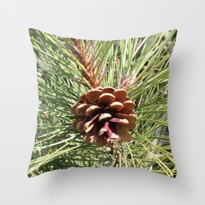 Pine Cone Horizontal Throw Pillow
