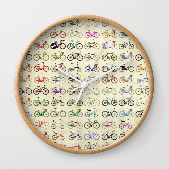 Bikes Wall Clock