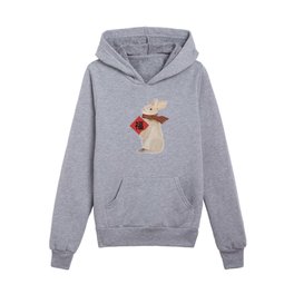 Year of The Rabbit - Standing - Fook 福 Kids Pullover Hoodie