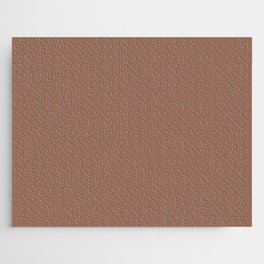 Dark Reddish Brown Solid Color Pairs PPG Prairie Fire PPG1071-6 - All One Single Shade Hue Colour Jigsaw Puzzle