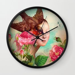 The Silent Garden Wall Clock