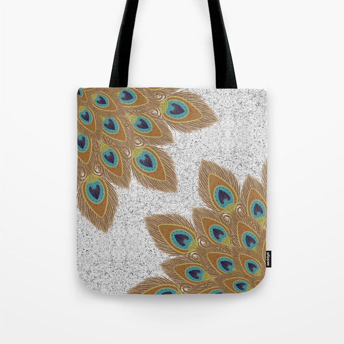 Pretty Peacock Feathers Tote Bag