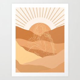 Woman of the Sun Art Print