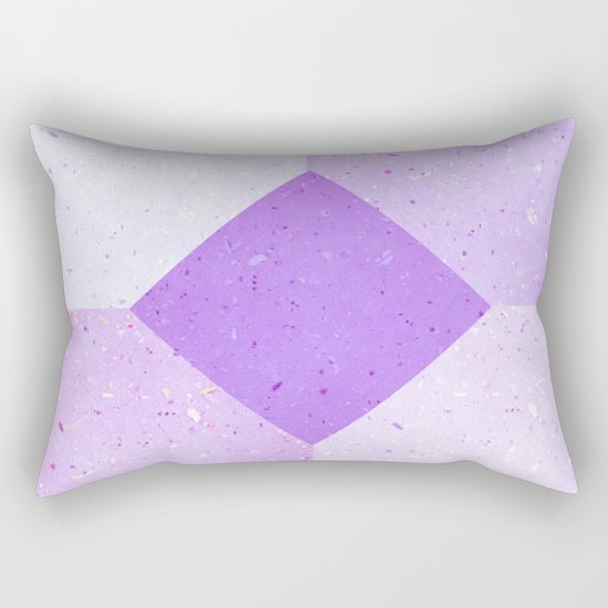 GEOMETRIC RETRO THROWBACK PURPLE PULP Rectangular Pillow