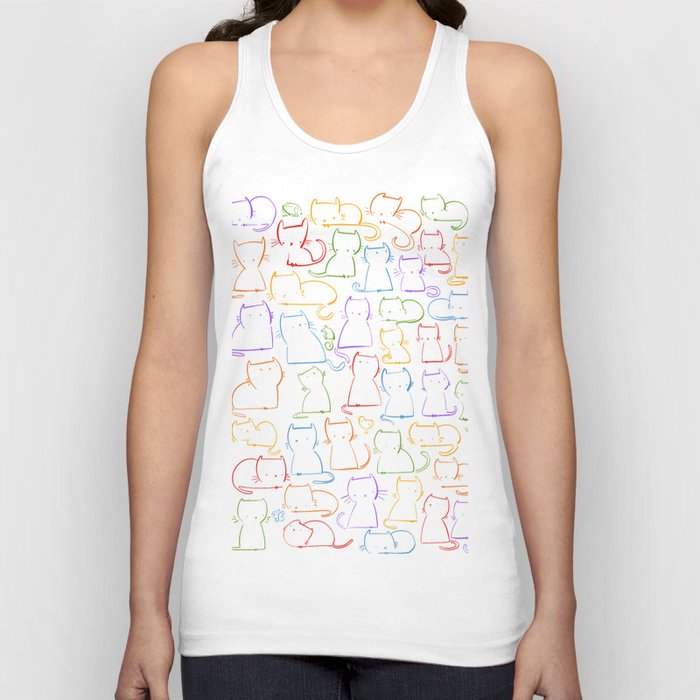 Cats and colours Tank Top