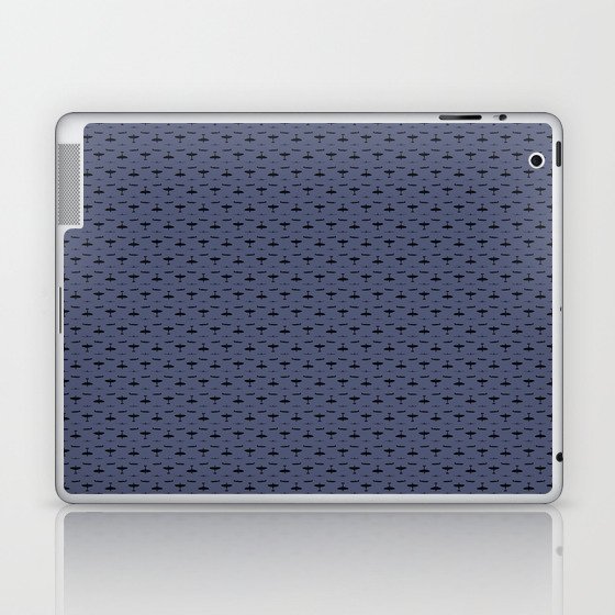 Spitfire spotter - blue Laptop & iPad Skin