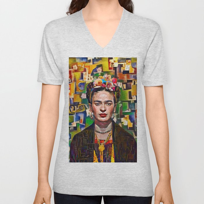 Cubist Frida V Neck T Shirt