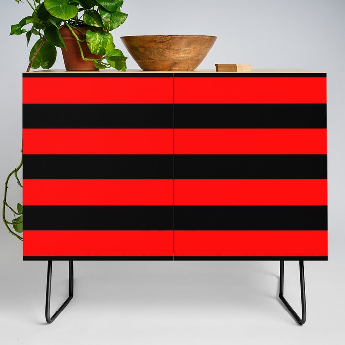 Mariniere marinière red and black Credenza