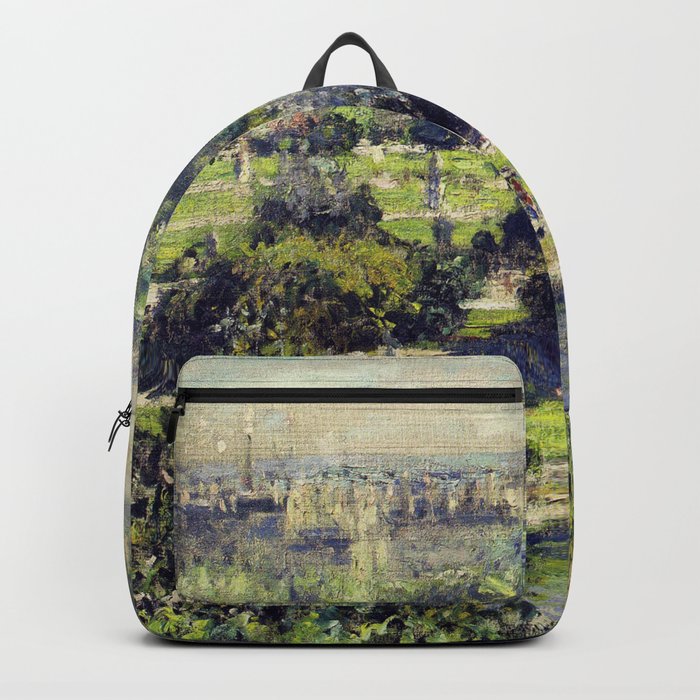 The Tuileries by Claude Monet Backpack