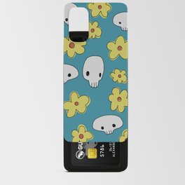 Skulls and flowers Android Card Case