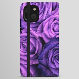 Purple Roses iPhone Wallet Case