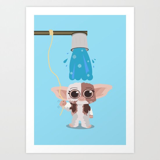 Ice bucket challenge Gizmo Art Print