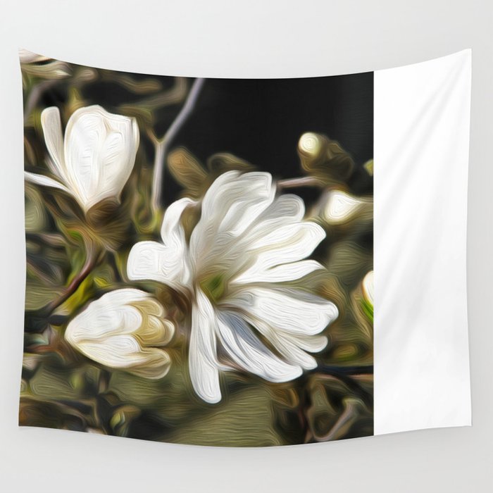 Magnolia Painting 2 Wall Tapestry