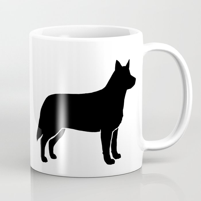 Australian Cattle Dog Silhouette S Coffee Mug By Mylifeisacartoon Australian Cattle Dog Silhouette S Coffee Mug