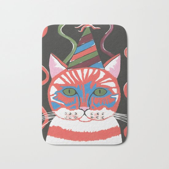 Bad Cattitudes Birthday Bath Mat