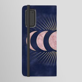 Rose Gold Moon Android Wallet Case