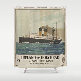 Vintage poster - Ireland Shower Curtain