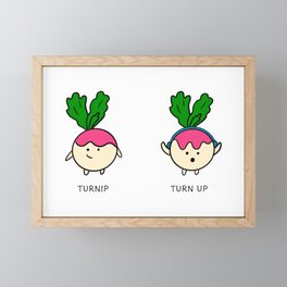 Turnip, Turn up Doodle Framed Mini Art Print