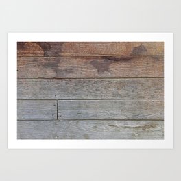 Old dirty wooden wall Art Print