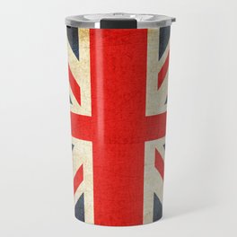 Vintage Union Jack British Flag Travel Mug