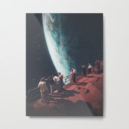 Missing the ones we Left Behind Metal Print | Stars, Beautiful, Digitalart, Space, Frankmoth, Collage, Sci-Fi, Earth, Retro, Graphicdesign 