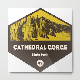 Cathedral Gorge State Park Metal Print