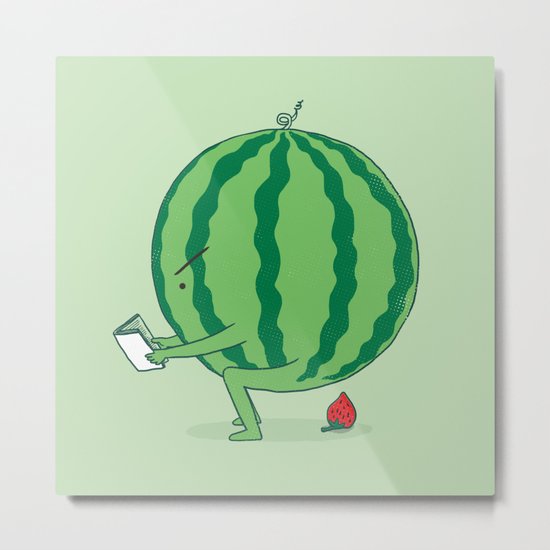 The Making of Strawberry Metal Print