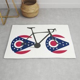 Ohio Flag Cycling Area & Throw Rug