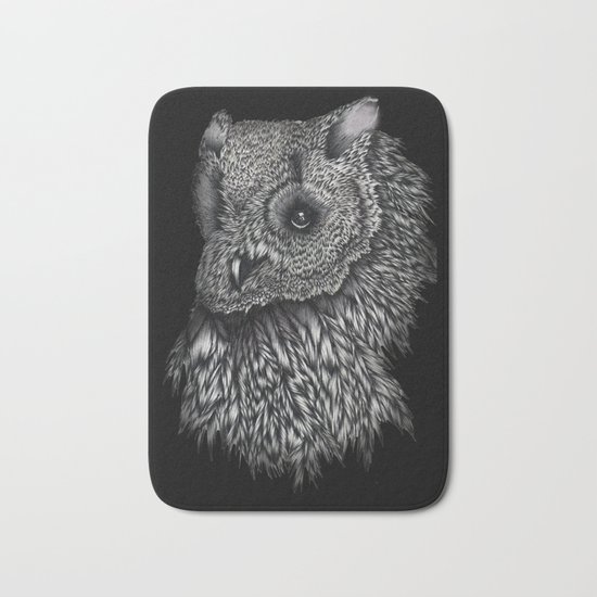 Forsythe in Black Bath Mat
