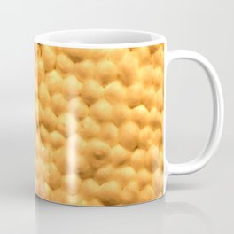 Abstract Light Brown texture round egg-like garments artistically designed Coffee Mug