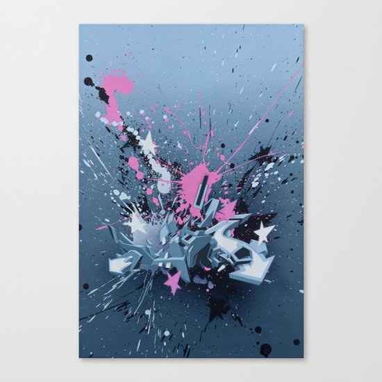 All directions - the fancy explosion Canvas Print