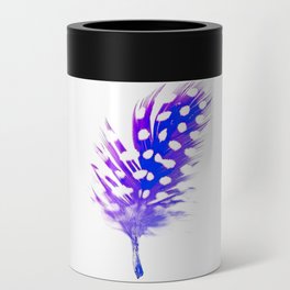 Elegant Violet Feathers Can Cooler
