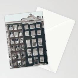 Amsterdam Houses Paint by Numbers Stationery Card