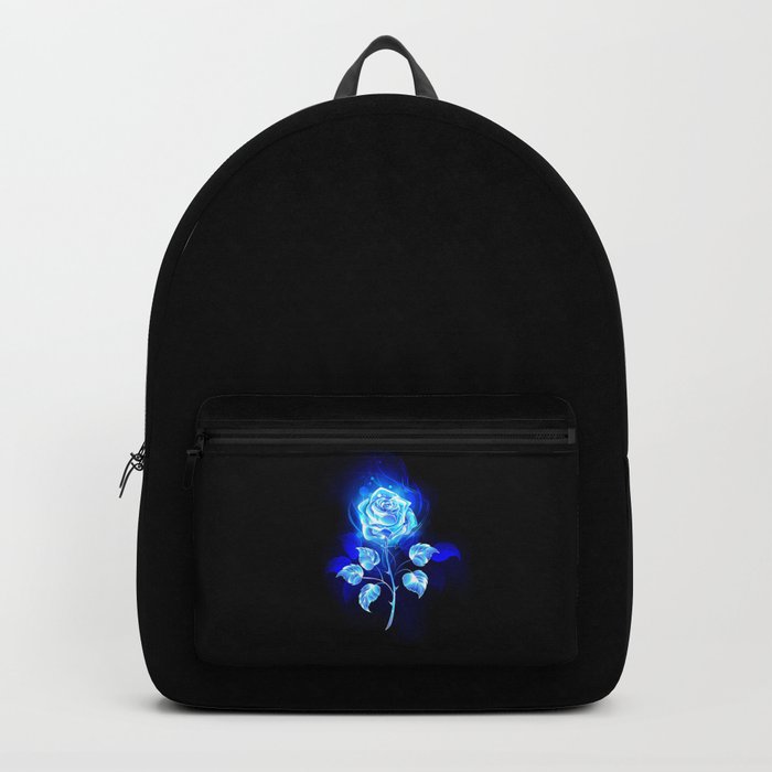 Black backpack 2025 with roses
