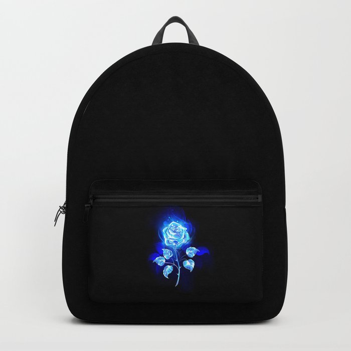 Burning Blue Rose Backpack