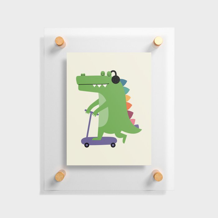 Croco Scooter Floating Acrylic Print