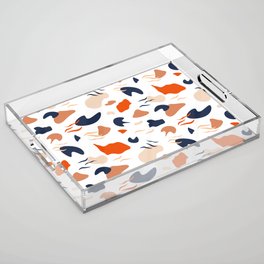 Colorful Cutouts Abstract Acrylic Tray