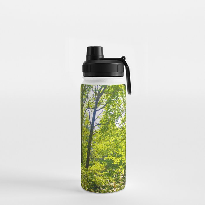 Green Sunny Forest Water Bottle