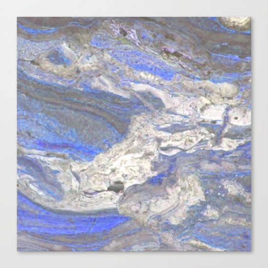 Arabescato-Orobico-Blue-Marble Canvas Print