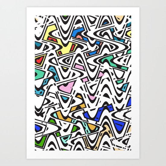 Trippy Pop Urban Art Print