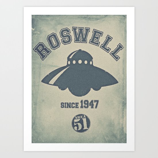 ROSWELL! Art Print