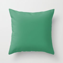 Emerald green Throw Pillow