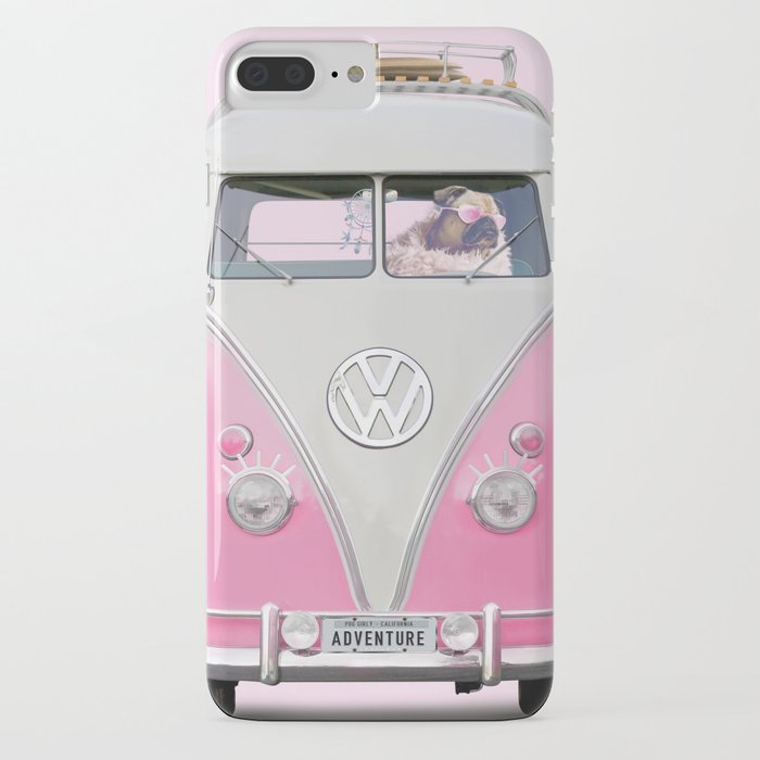 pug girly adventure iphone case