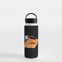 Croissant France Lover Funny French Food Water Bottle