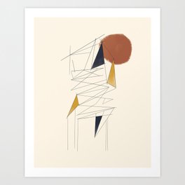 shapes and lines Art Print