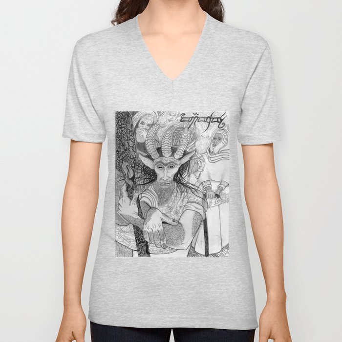 "Eh?" ~ The Satyr Oarsman At Market V Neck T Shirt